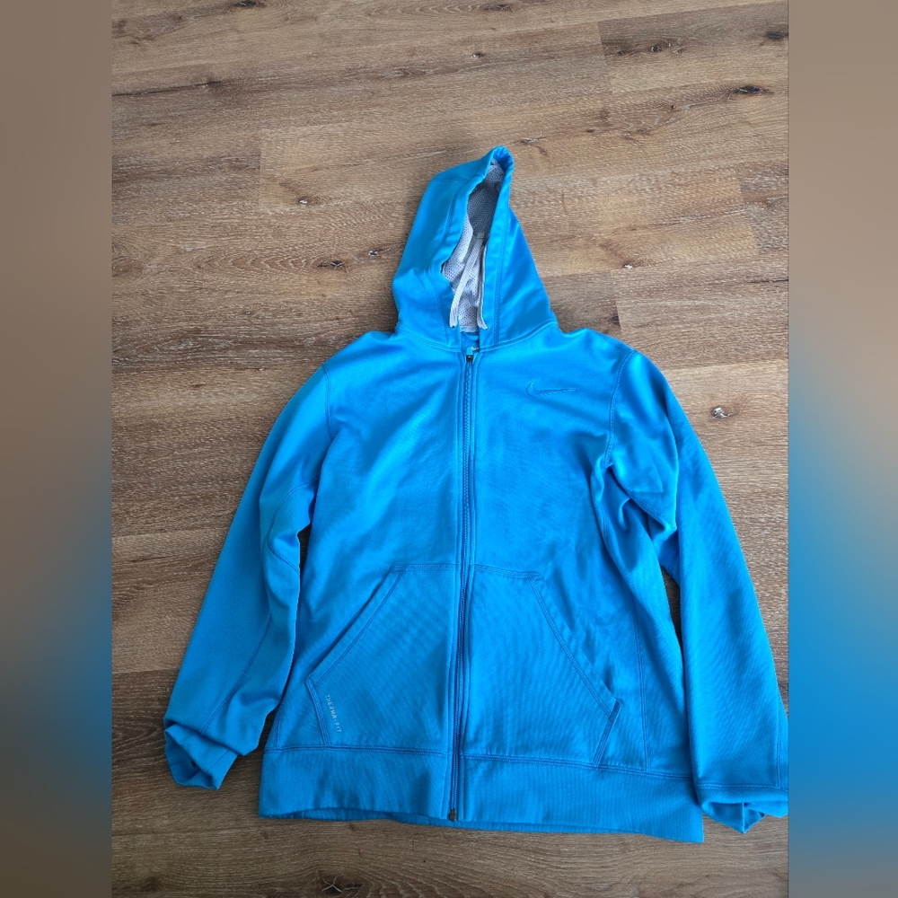 Mens Nike Blue Full-Zip Hoodie